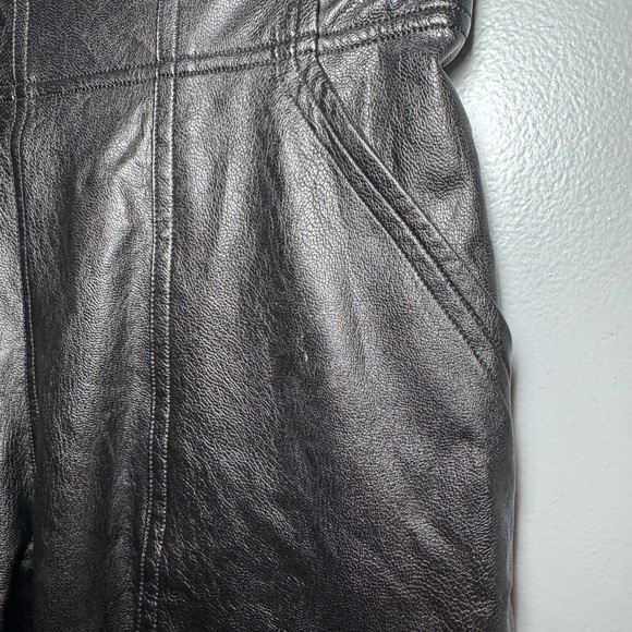 SPANX Faux Leather Jogger Pants Black Pull On Elastic Waist Size S - Picture 4 of 8